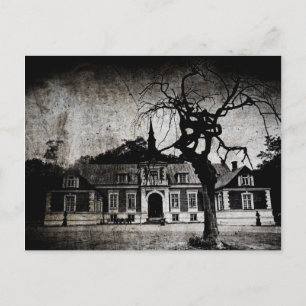 Creepy mansion - Postcard