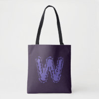 Creepy Monogram Purple on Purple