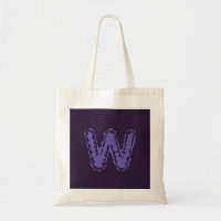 Creepy Monogram Purple on Purple