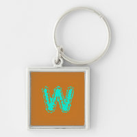 Creepy Monogram Toxic Green on Orange