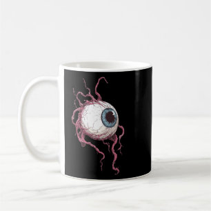 Creepy Monster Eye Tattoo Style Horror Graphic Coffee Mug
