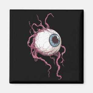 Creepy Monster Eye Tattoo Style Horror Graphic Magnet