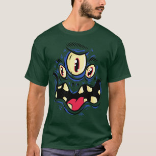 Creepy monster with three eyes T-Shirt