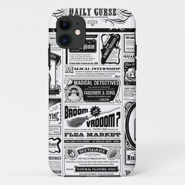 creepy newspaper Case-Mate iPhone case (Back)