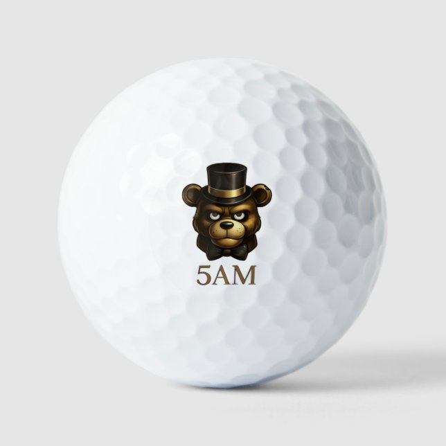 Creepy Night Animatronic Bear Golf Ball (Front)