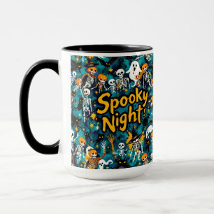 Creepy Night, Halloween, by Natasha Us   Mug