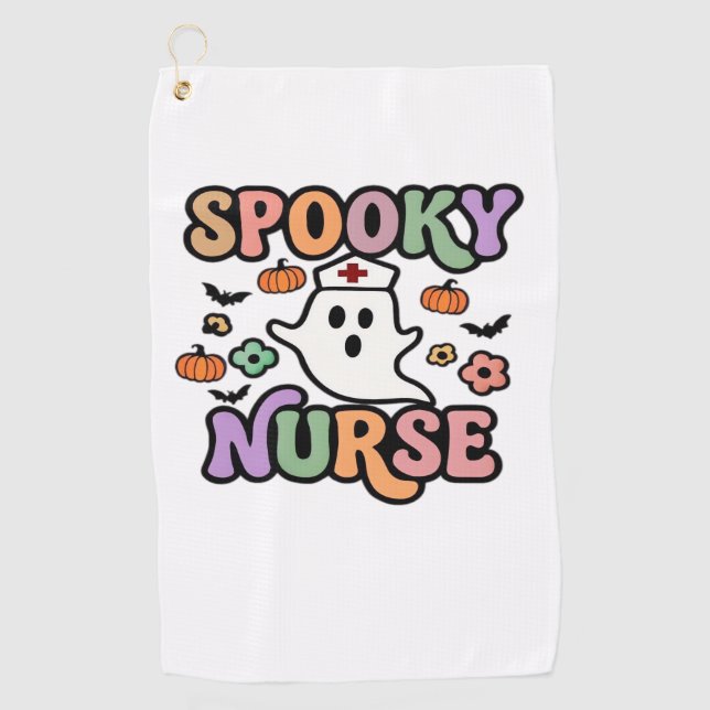 Creepy Nurse Classic T-Shirt Golf Towel (Front)