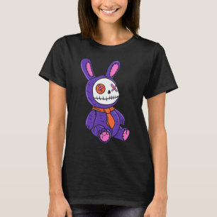 Creepy Pink Pastel Goth Teddy Bear Voodoo Doll Wit T-Shirt