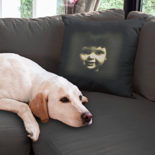 Creepy Porcelain Doll Halloween Home Decor Cushion