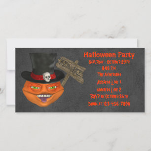 Creepy Pumpkin Face Halloween Party