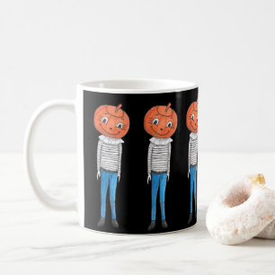 Creepy Pumpkin Head Clown Weird Halloween Gift Coffee Mug