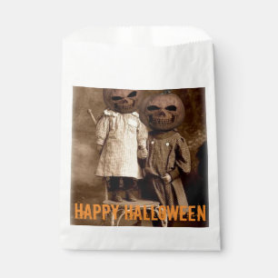 Creepy Pumpkin Head Kids Halloween Favour Bags