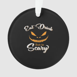 Creepy Pumpkin Monster Halloween Ornament