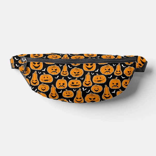 Creepy Pumpkins Patterned Halloween Bum Bags (Lay Down)