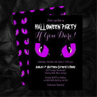Creepy Purple Cat Eyes Halloween Party If You Dare