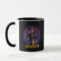 Creepy Purple Mansion Spooky Haunted House