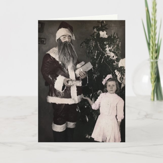 Creepy Santa Christmas Card (Front)