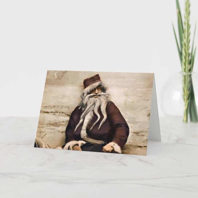 Creepy Santa Christmas Card (Front)