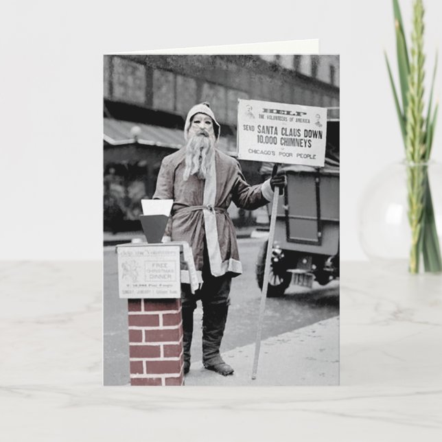 Creepy Santa Christmas Card (Front)