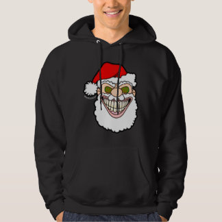 Creepy Santa Claus Screwball Graphics Hoodie