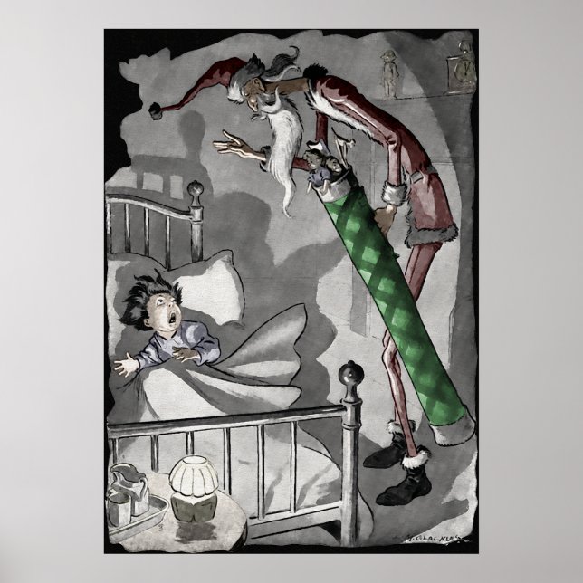 Creepy Santa Poster (Front)