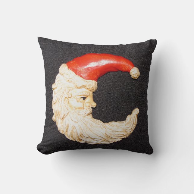 Creepy Santa Throw Pillow (Front)