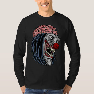 Creepy Scary Halloween Evil Zombie Clown Horror T-Shirt