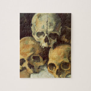 Creepy Scary Skulls Vintage Halloween Jigsaw Puzzle