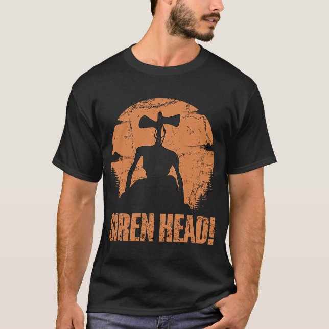 Creepy Siren Head Costume Kids Boys Girls Folklore T-Shirt (Front)