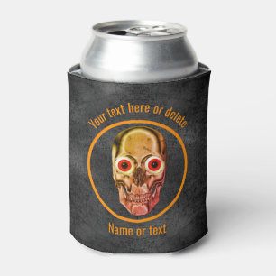 Creepy Skeleton Face Personalized Can Cooler