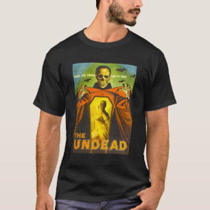 Creepy Skeleton Halloween Monster Horror Movie T-Shirt