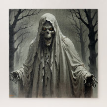 Creepy Skeleton Man Jigsaw Puzzle