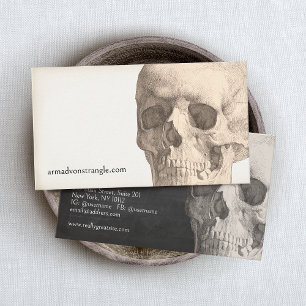 Creepy Skull Business Card