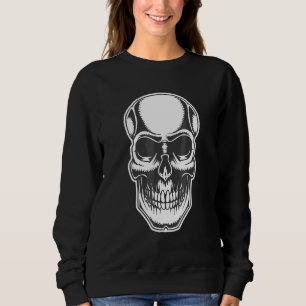 Creepy Skull Face Sweatshirt