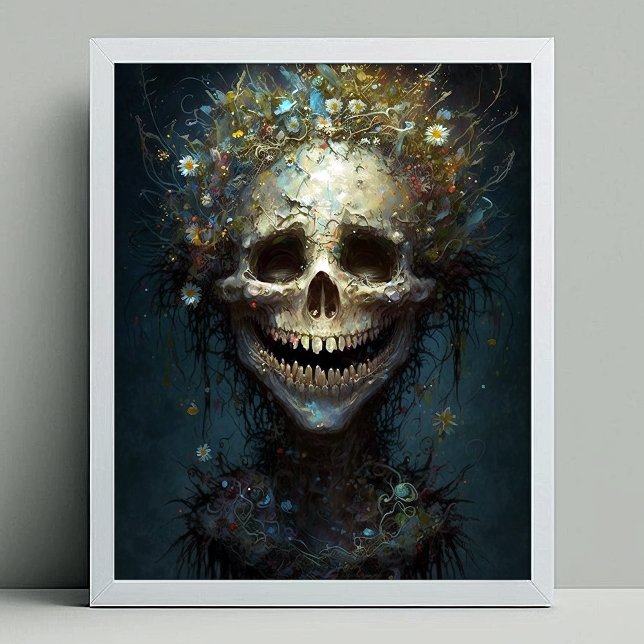 Creepy Skull Gothic Dark Fantasy Art Poster (Creator Uploaded)