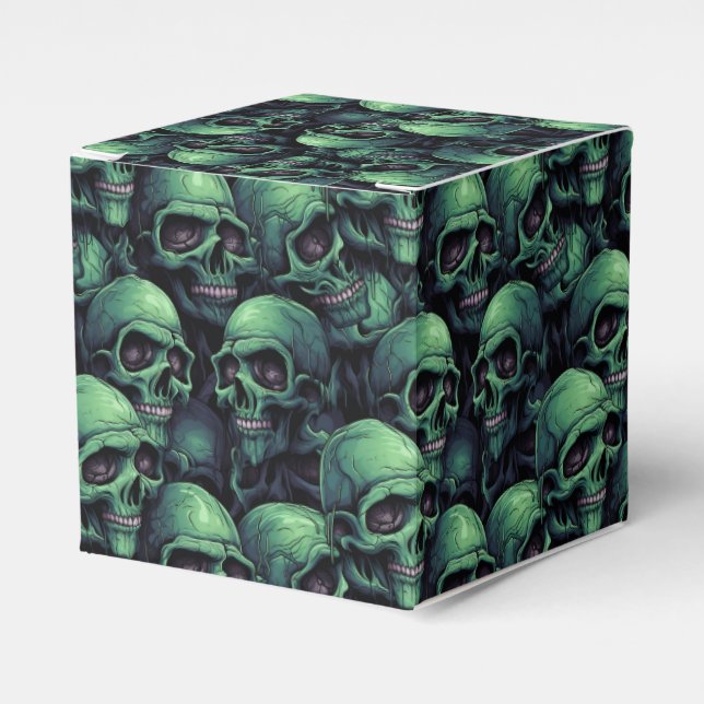 Creepy Skulls Favour Box (Front Side)