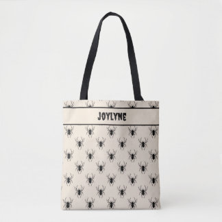 Creepy Spider Halloween Tote Bag