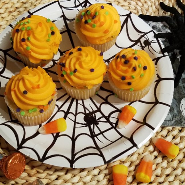 Creepy Spider Web Paper Plate (Creator Uploaded)