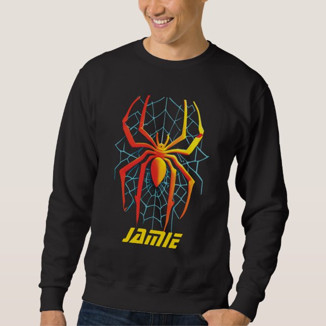 Creepy Spider Web Sweatshirt (Front)