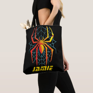 Creepy Spider Web Tote Bag