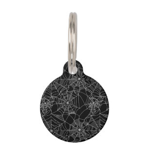 Creepy Spider Webs Pet Tag