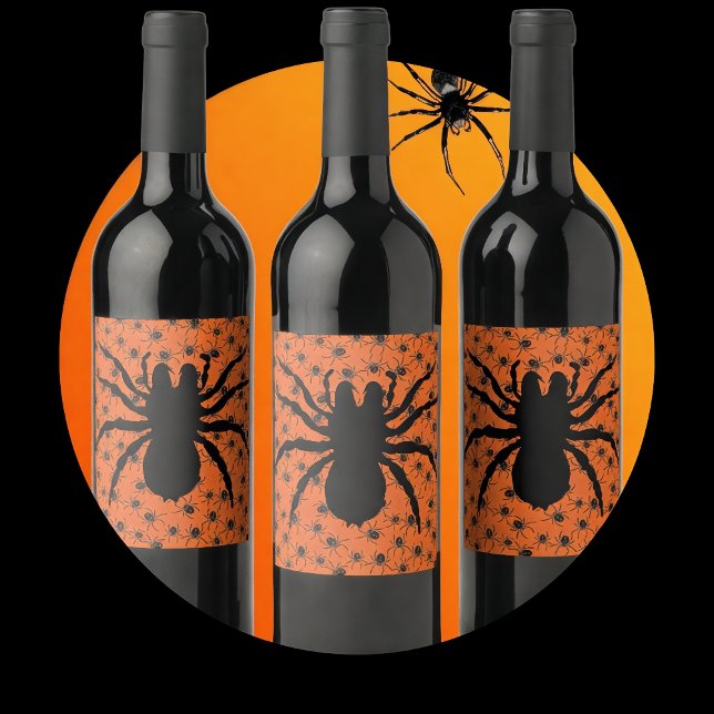 Creepy Spiders Wine Label (Creator Uploaded)