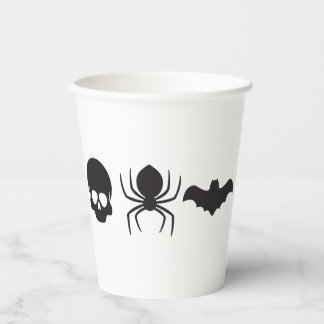 Creepy Spooky Silhouette Halloween Mug – Skull, Sp Paper Cups