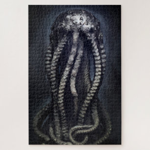 Creepy Statue of an Unknown Cephalopod Jigsaw Puzzle