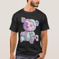 Creepy Teddy Bear Kawaii Pink Pastel Goth Cute