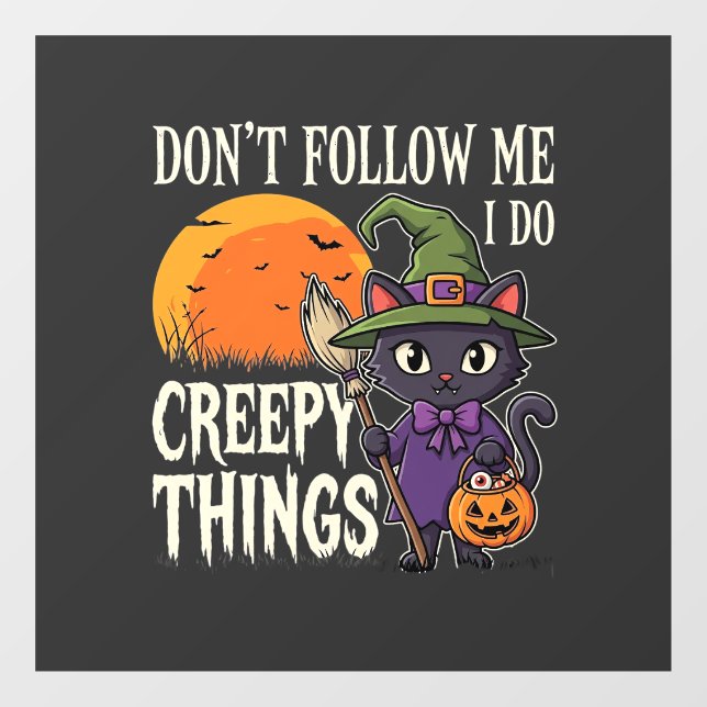 Creepy Things Halloween Cat Witch Design_1 (Sheet)
