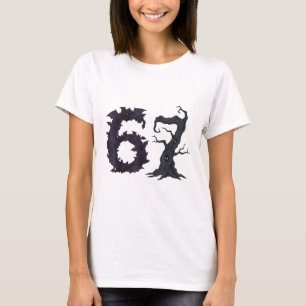 Creepy Tree And Spooked Ts Funny Teacher 67 Hallow T-Shirt