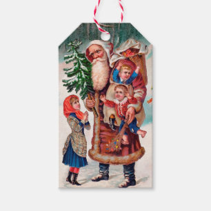 Creepy Victorian Customisable Santa Gift Tags