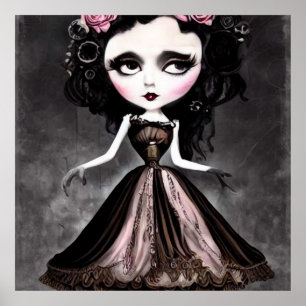Creepy Vintage Doll Poster