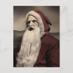 Creepy Vintage Santa Postcard